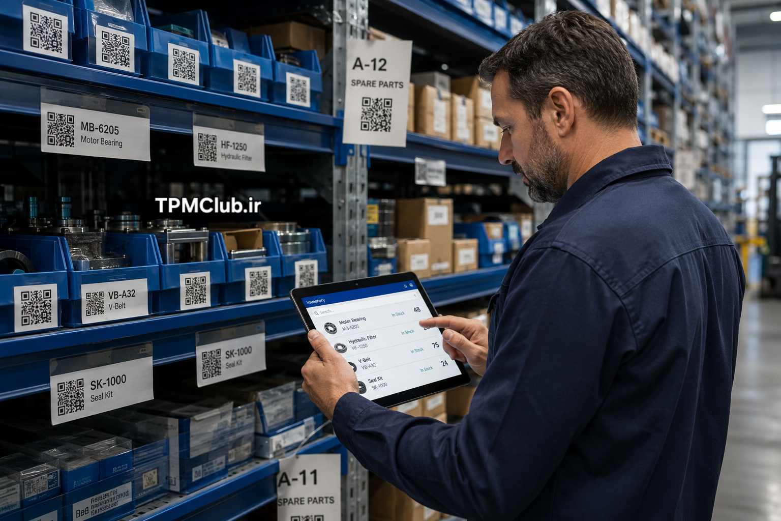 کنترل موجودی قطعات یدکی و انبار با نرم افزار CMMS