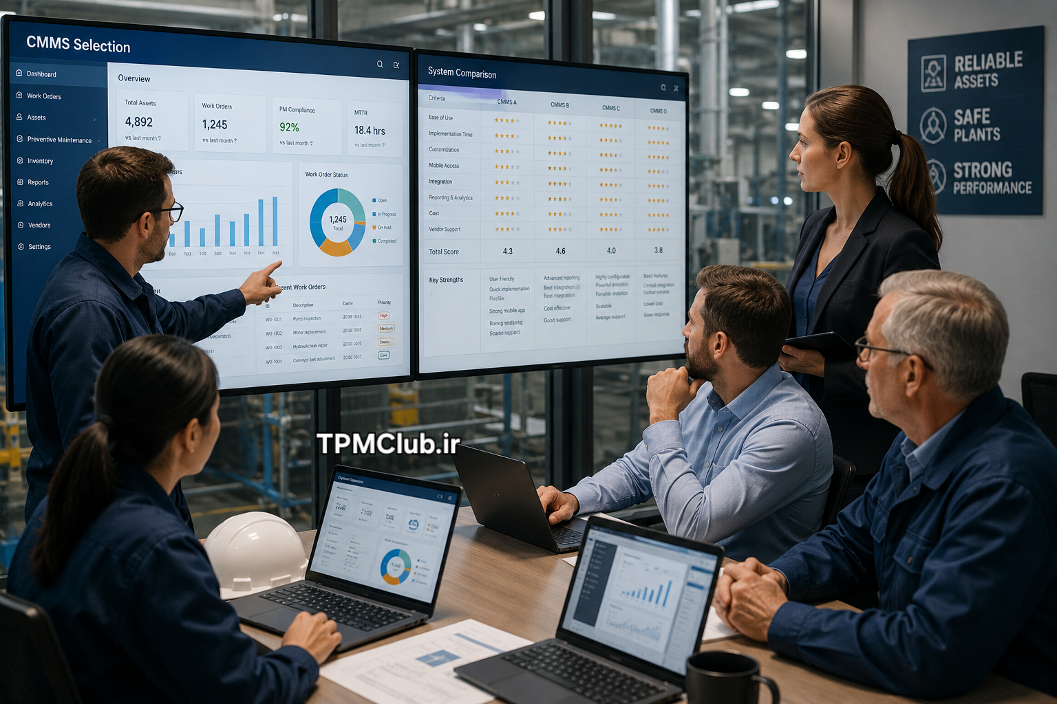 انتخاب و پیاده سازی بهترین نرم افزار مدیریت نگهداری و تعمیرات CMMS