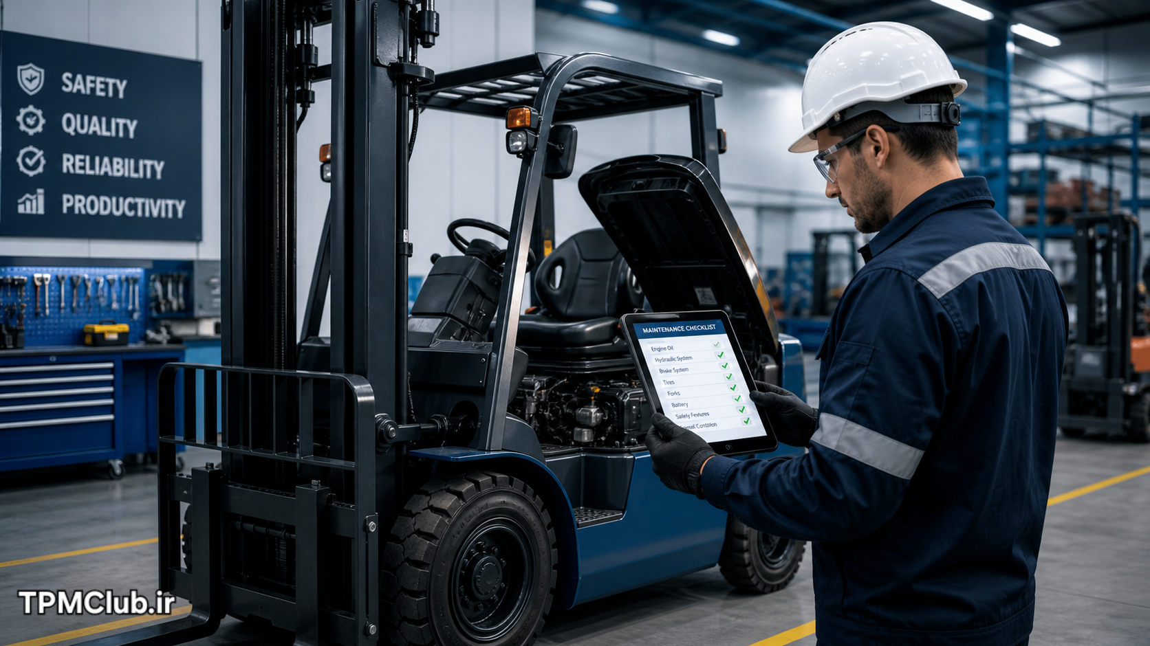 نگهداری و تعمیرات لیفتراک در محیط صنعتی، بررسی ایمنی و سرویس دوره‌ای forklift