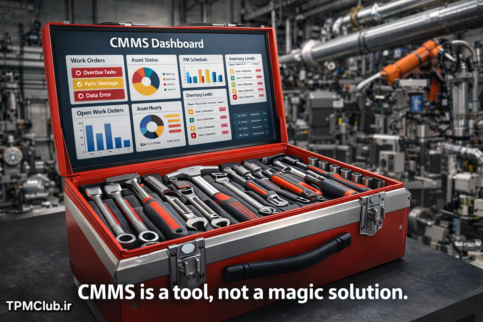 نرمافزار CMMS بهعنوان ابزار مدیریت نگهداری، نه راهحل کامل