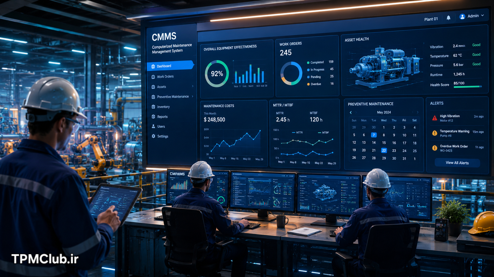 8 تمرین کلیدی برای داشتن بهترین سیستم CMMS و افزایش بهره‌وری نگهداری و تعمیرات